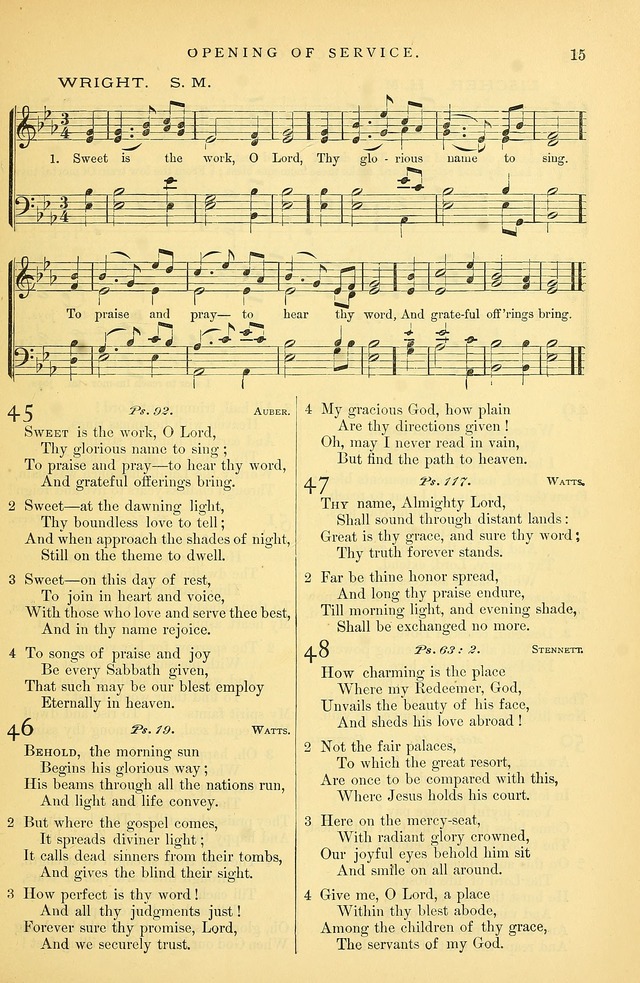 Songs for the Sanctuary: or hymns and tunes for Christian Worship page 16