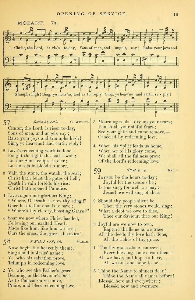Songs for the Sanctuary: or hymns and tunes for Christian Worship page 20