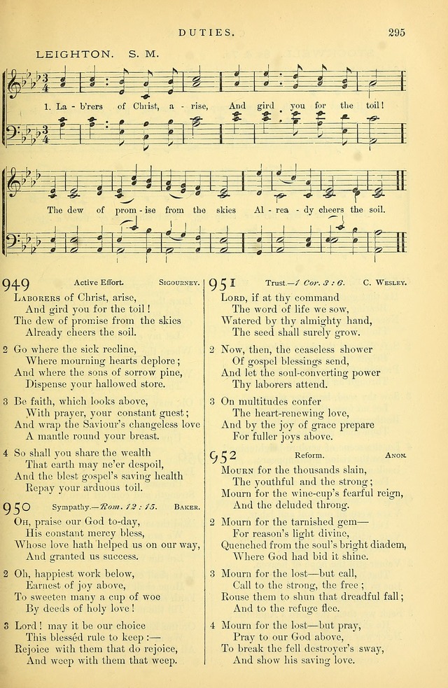Songs for the Sanctuary: or hymns and tunes for Christian Worship page 296