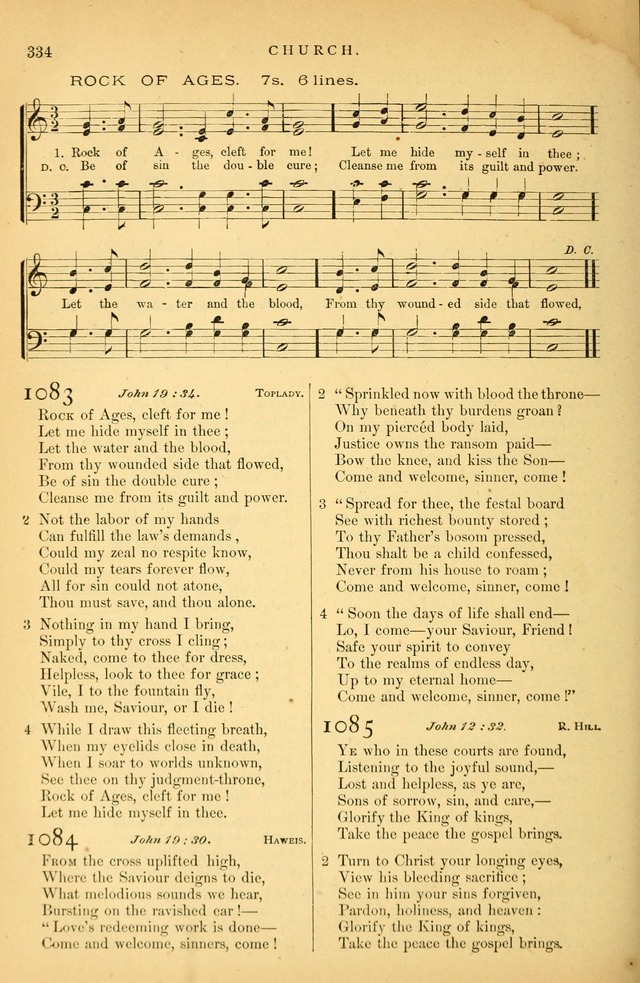 Songs for the Sanctuary: or hymns and tunes for Christian Worship page 335