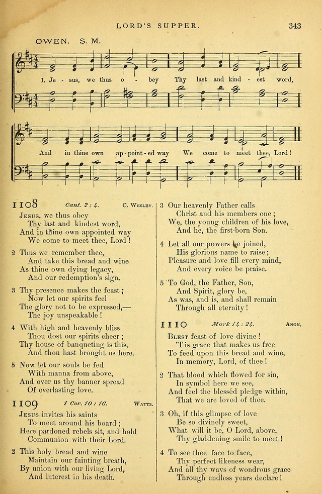 Songs for the Sanctuary: or hymns and tunes for Christian Worship page 344