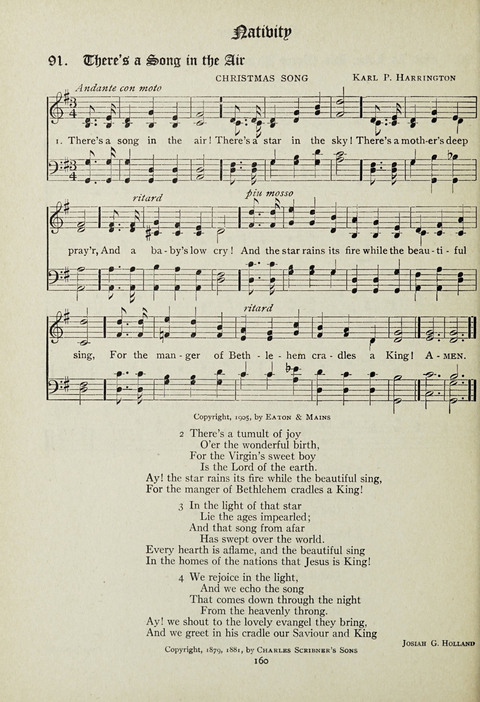 Services and Songs: for use in the Junior Department of the Church School page 160