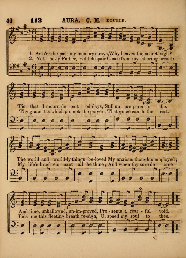 The Sabbath School Lute: a selection of hymns and appropriate melodies, adapted to the wants of Sabbath schools, families and social meetings page 40