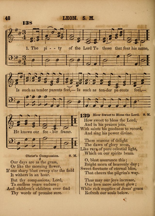 The Sabbath School Lute: a selection of hymns and appropriate melodies, adapted to the wants of Sabbath schools, families and social meetings page 48