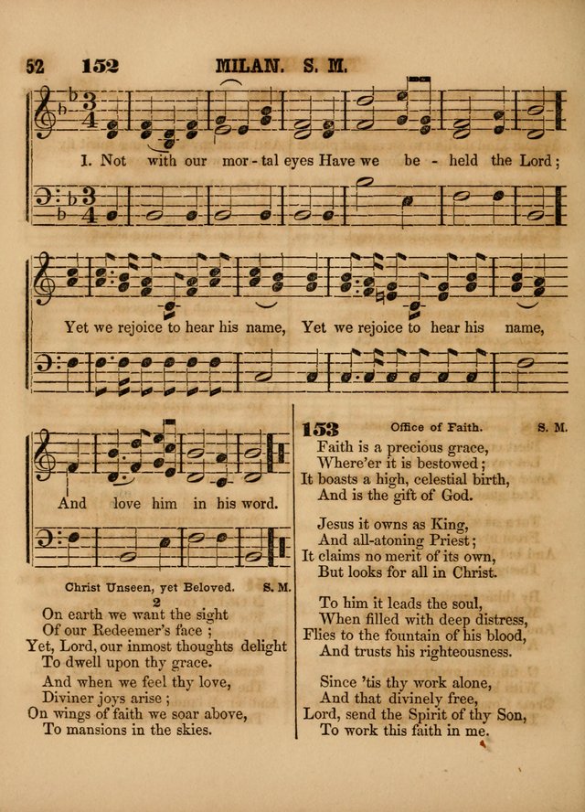 The Sabbath School Lute: a selection of hymns and appropriate melodies, adapted to the wants of Sabbath schools, families and social meetings page 52