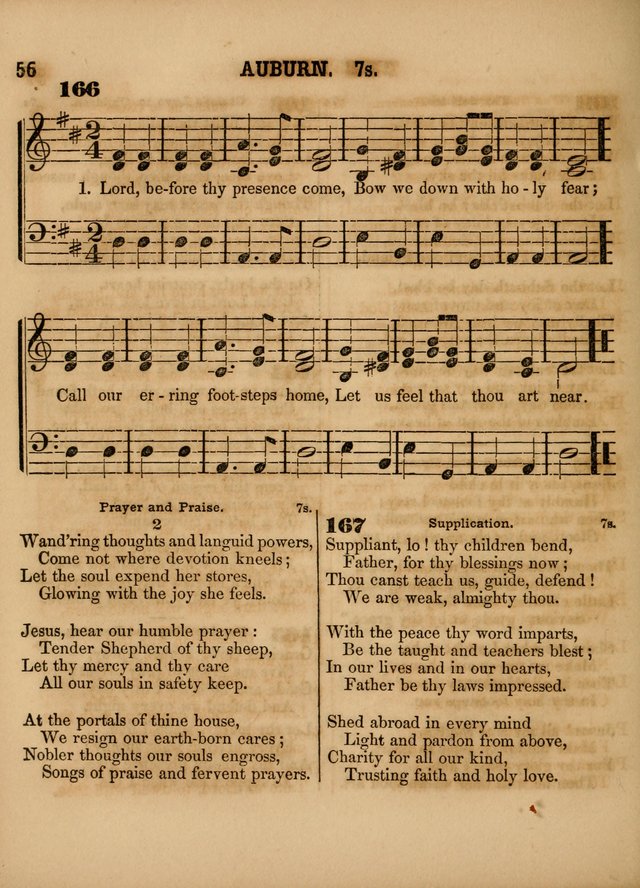 The Sabbath School Lute: a selection of hymns and appropriate melodies, adapted to the wants of Sabbath schools, families and social meetings page 56