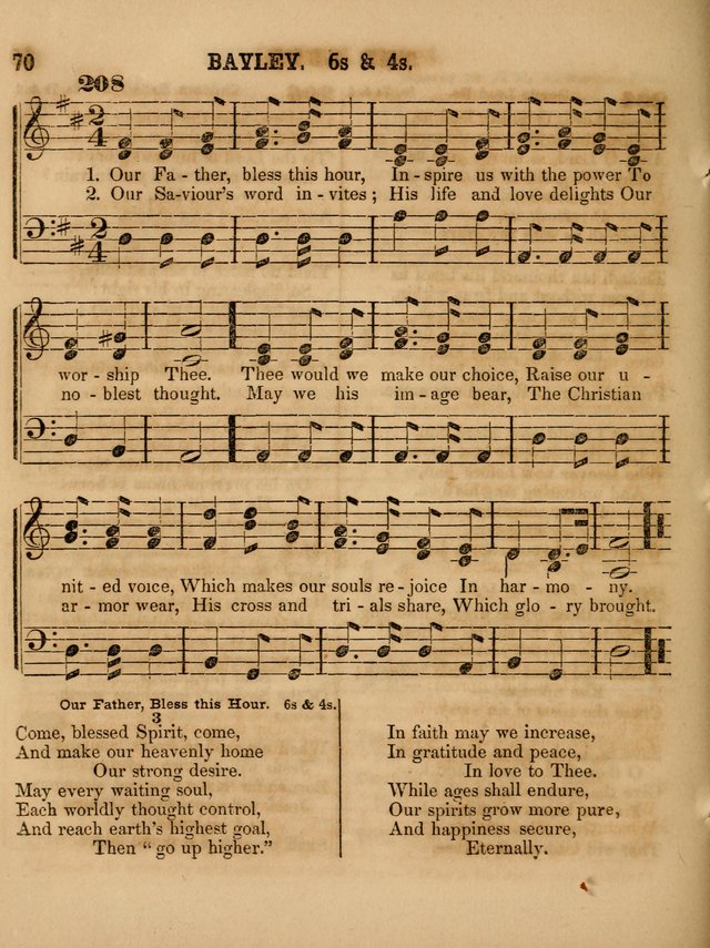 The Sabbath School Lute: a selection of hymns and appropriate melodies, adapted to the wants of Sabbath schools, families and social meetings page 70
