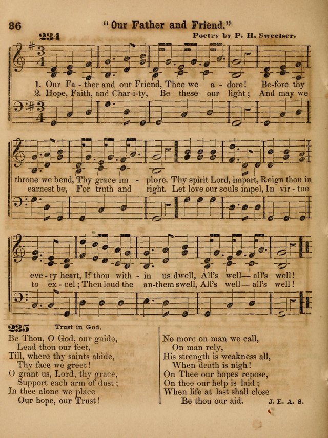The Sabbath School Lute: a selection of hymns and appropriate melodies, adapted to the wants of Sabbath schools, families and social meetings page 86