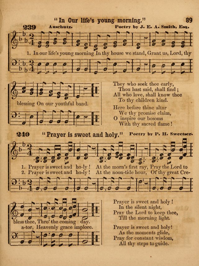 The Sabbath School Lute: a selection of hymns and appropriate melodies, adapted to the wants of Sabbath schools, families and social meetings page 89