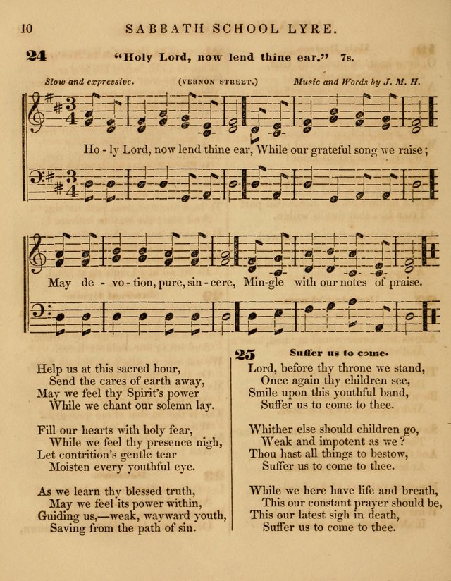 The Sabbath School Lyre: a collection of hymns and music, original and selected, for general use in sabbath schools page 10