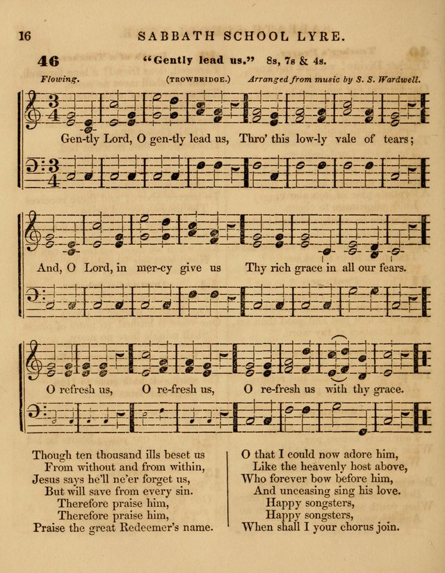 The Sabbath School Lyre: a collection of hymns and music, original and selected, for general use in sabbath schools page 16