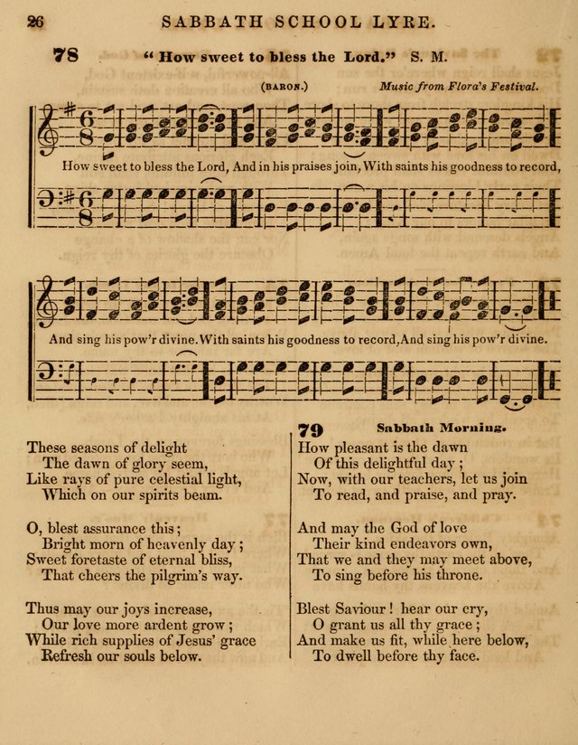 The Sabbath School Lyre: a collection of hymns and music, original and selected, for general use in sabbath schools page 26