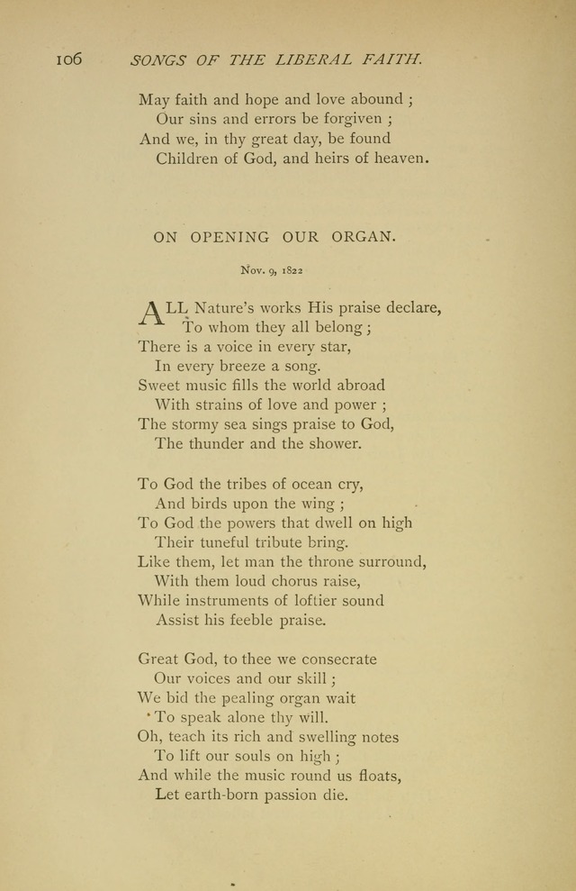 Singers and Songs of the Liberal Faith page 107
