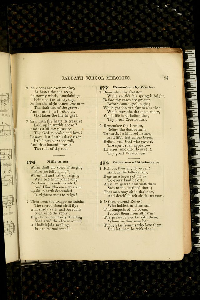 The Sabbath School Melodist: being a selection of hymns with appropriate music; for the use of Sabbath schools, families and social meetings page 93