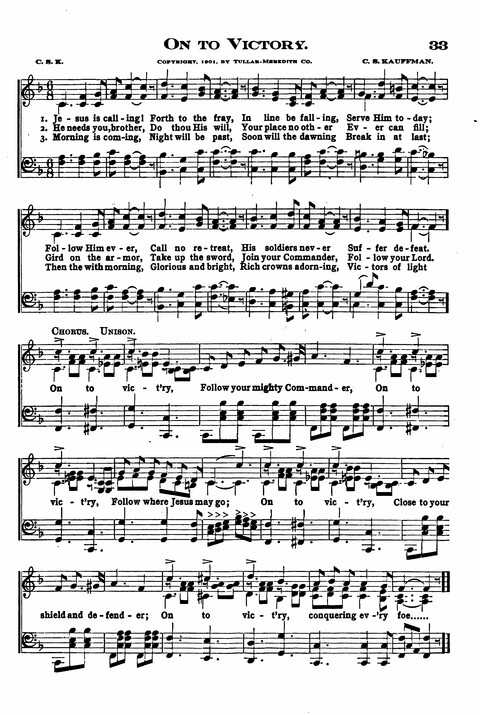 Sunday School Melodies: a Collection of new and Standard Hymns for the Sunday School page 33