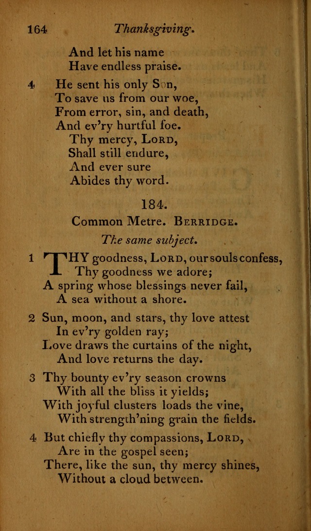 A Selection of Sacred Poetry: consisting of psalms and hymns, from Watts, Doddridge, Merrick, Scott, Cowper, Barbauld, Steele ...compiled for  the use of the Unitarian Church in Philadelphia page 164