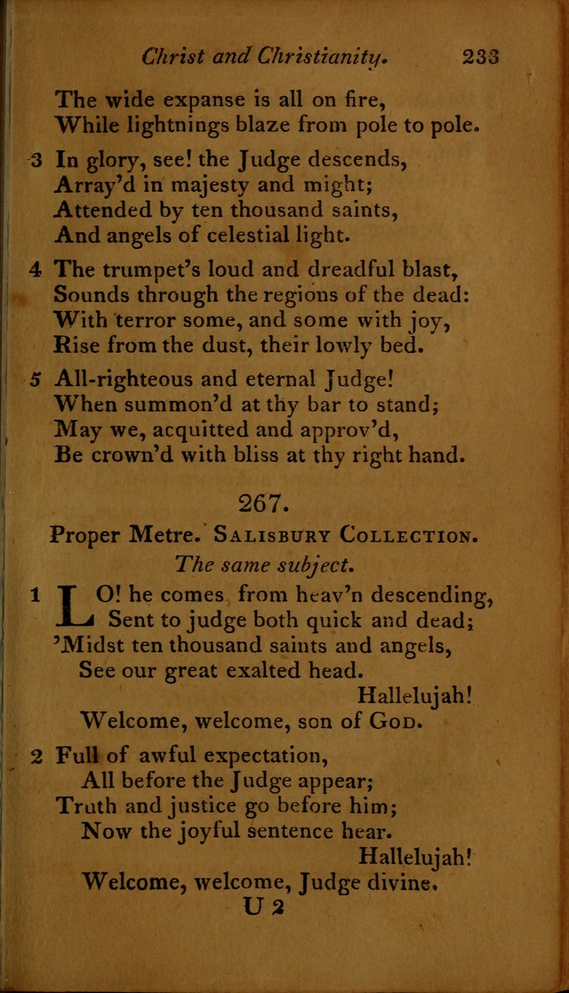 A Selection of Sacred Poetry: consisting of psalms and hymns, from Watts, Doddridge, Merrick, Scott, Cowper, Barbauld, Steele ...compiled for  the use of the Unitarian Church in Philadelphia page 233