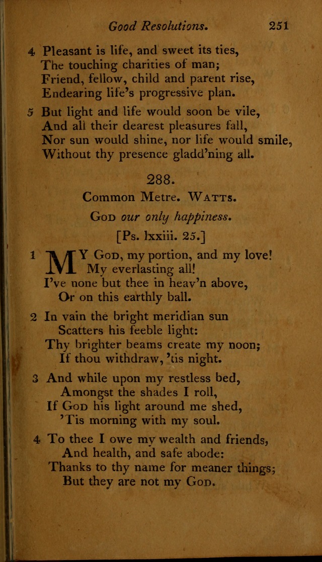 A Selection of Sacred Poetry: consisting of psalms and hymns, from Watts, Doddridge, Merrick, Scott, Cowper, Barbauld, Steele ...compiled for  the use of the Unitarian Church in Philadelphia page 251