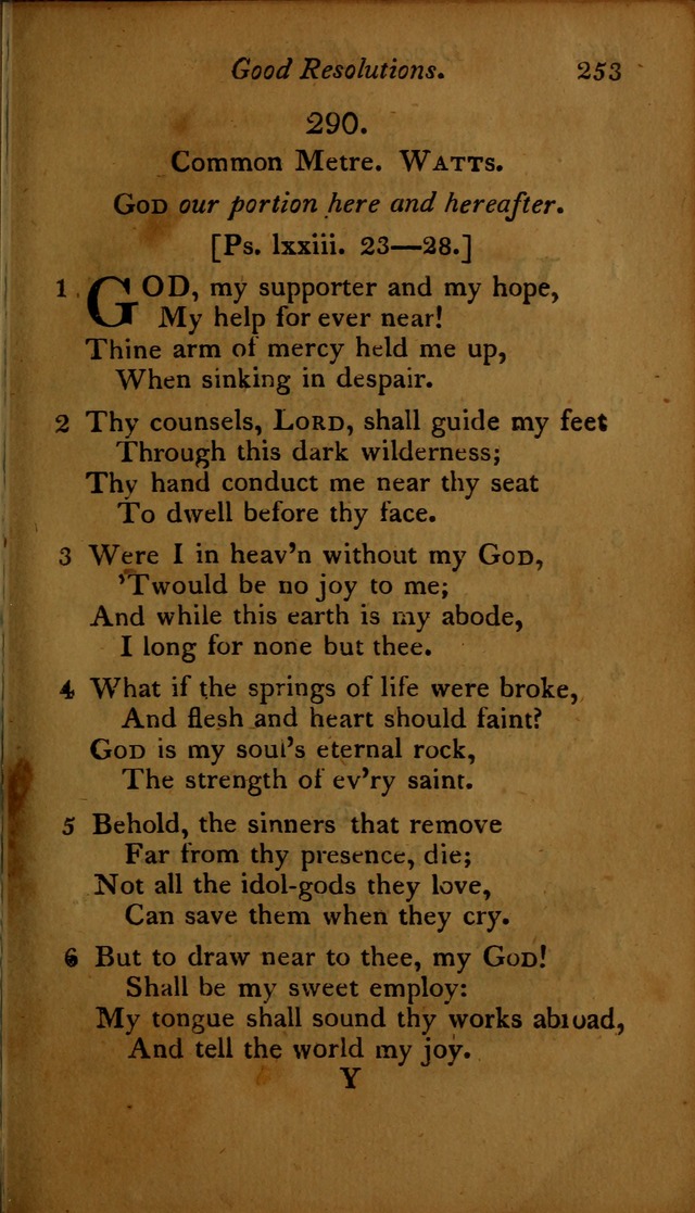 A Selection of Sacred Poetry: consisting of psalms and hymns, from Watts, Doddridge, Merrick, Scott, Cowper, Barbauld, Steele ...compiled for  the use of the Unitarian Church in Philadelphia page 253