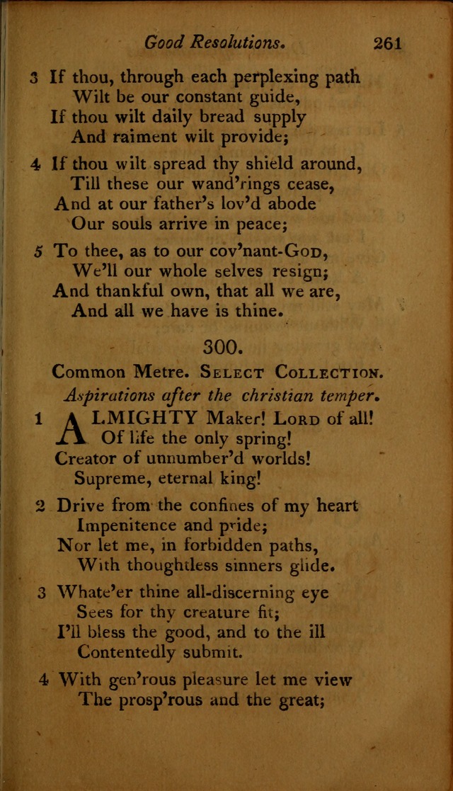 A Selection of Sacred Poetry: consisting of psalms and hymns, from Watts, Doddridge, Merrick, Scott, Cowper, Barbauld, Steele ...compiled for  the use of the Unitarian Church in Philadelphia page 261