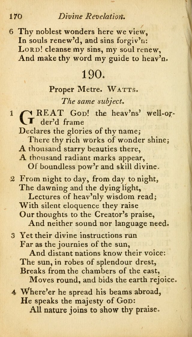 A Selection of Sacred Poetry: consisting of psalms and hymns from Watts, Doddridge, Merrick, Scott, Cowper, Barbauld, Steele, and others (2nd ed.) page 170