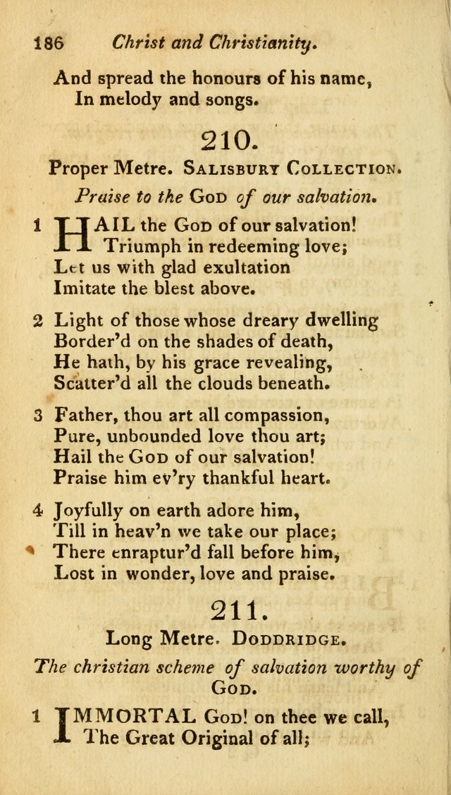 A Selection of Sacred Poetry: consisting of psalms and hymns from Watts, Doddridge, Merrick, Scott, Cowper, Barbauld, Steele, and others (2nd ed.) page 186