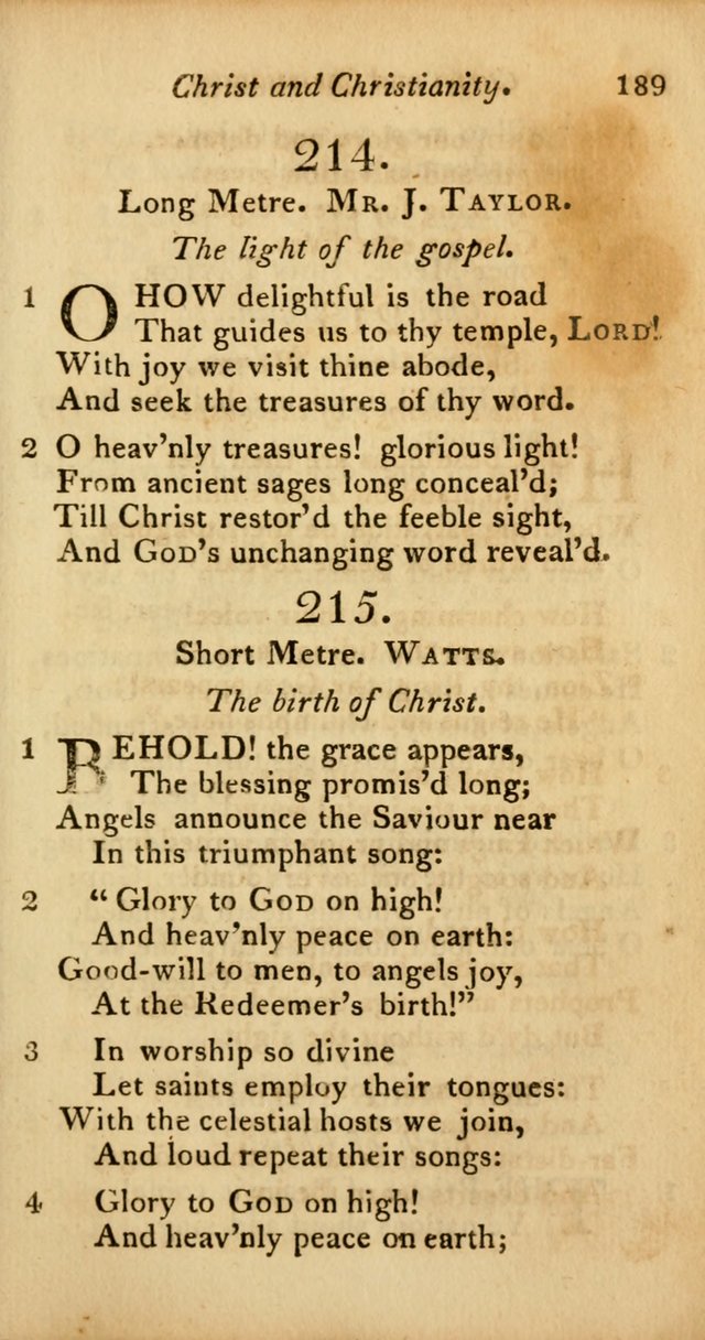 A Selection of Sacred Poetry: consisting of psalms and hymns from Watts, Doddridge, Merrick, Scott, Cowper, Barbauld, Steele, and others (2nd ed.) page 189