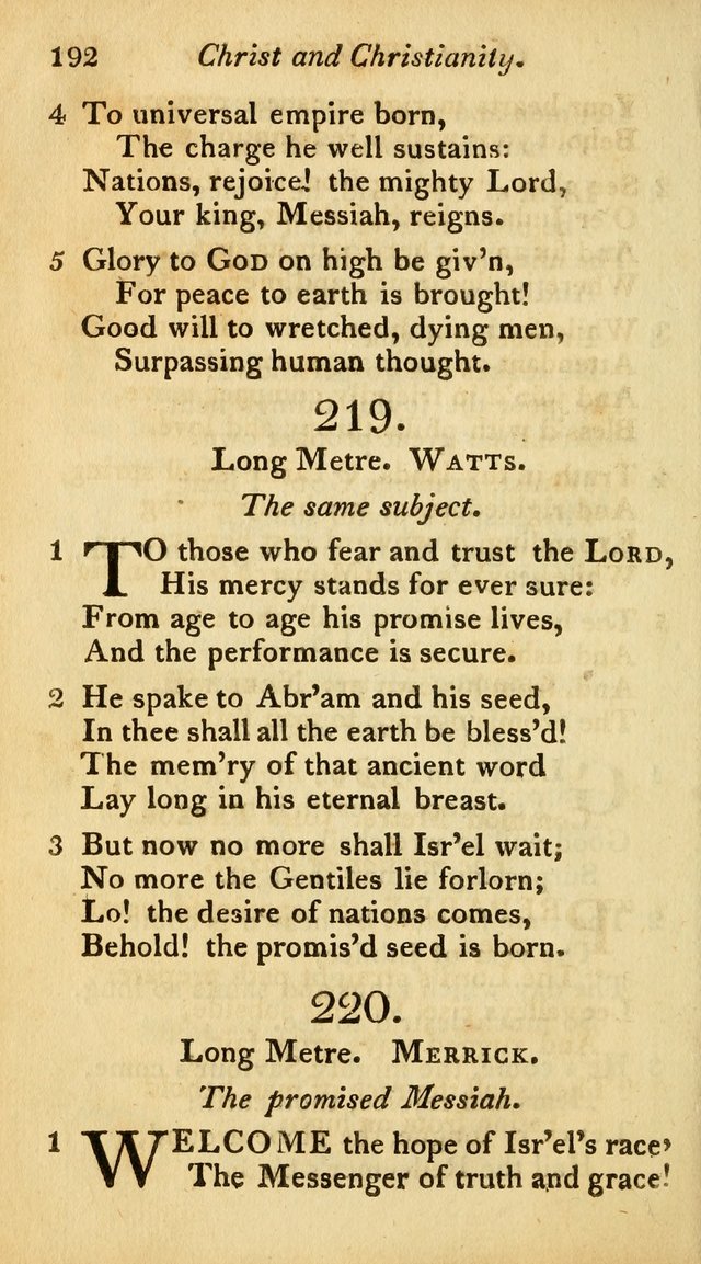 A Selection of Sacred Poetry: consisting of psalms and hymns from Watts, Doddridge, Merrick, Scott, Cowper, Barbauld, Steele, and others (2nd ed.) page 192
