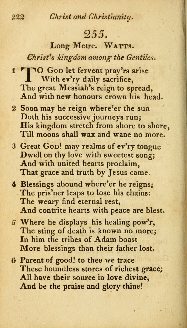 A Selection of Sacred Poetry: consisting of psalms and hymns from Watts, Doddridge, Merrick, Scott, Cowper, Barbauld, Steele, and others (2nd ed.) page 222