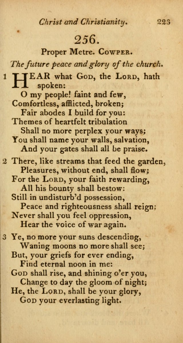 A Selection of Sacred Poetry: consisting of psalms and hymns from Watts, Doddridge, Merrick, Scott, Cowper, Barbauld, Steele, and others (2nd ed.) page 223