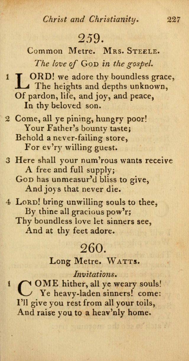 A Selection of Sacred Poetry: consisting of psalms and hymns from Watts, Doddridge, Merrick, Scott, Cowper, Barbauld, Steele, and others (2nd ed.) page 227