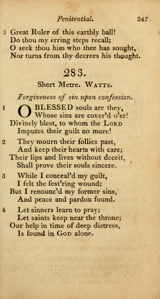 A Selection of Sacred Poetry: consisting of psalms and hymns from Watts, Doddridge, Merrick, Scott, Cowper, Barbauld, Steele, and others (2nd ed.) page 247