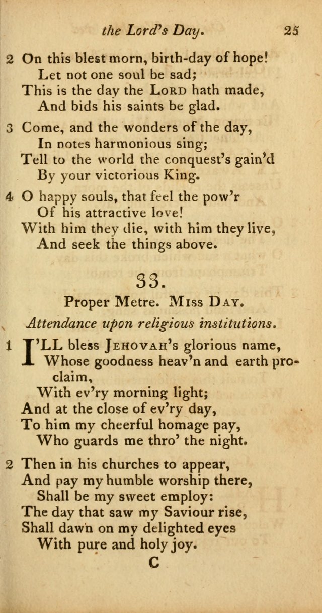 A Selection of Sacred Poetry: consisting of psalms and hymns from Watts, Doddridge, Merrick, Scott, Cowper, Barbauld, Steele, and others (2nd ed.) page 25