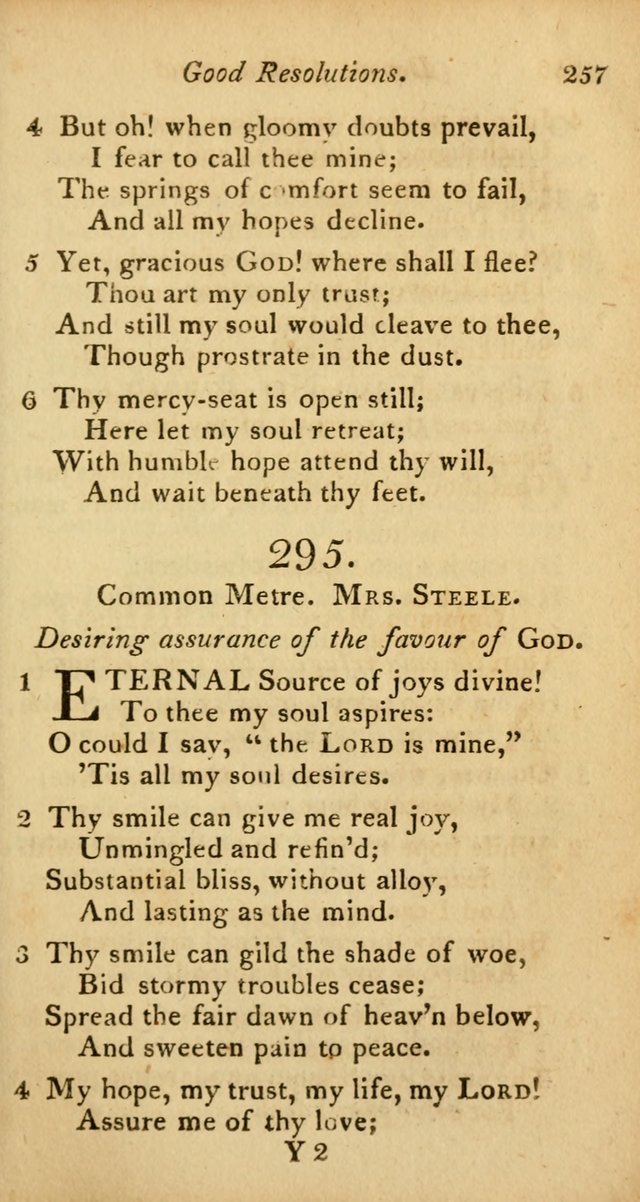 A Selection of Sacred Poetry: consisting of psalms and hymns from Watts, Doddridge, Merrick, Scott, Cowper, Barbauld, Steele, and others (2nd ed.) page 257