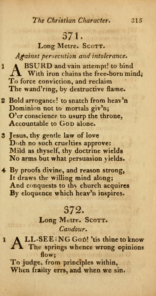 A Selection of Sacred Poetry: consisting of psalms and hymns from Watts, Doddridge, Merrick, Scott, Cowper, Barbauld, Steele, and others (2nd ed.) page 315