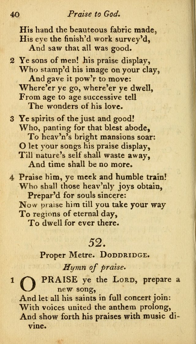 A Selection of Sacred Poetry: consisting of psalms and hymns from Watts, Doddridge, Merrick, Scott, Cowper, Barbauld, Steele, and others (2nd ed.) page 40