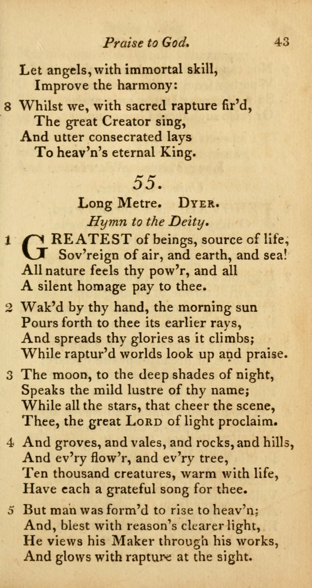 A Selection of Sacred Poetry: consisting of psalms and hymns from Watts, Doddridge, Merrick, Scott, Cowper, Barbauld, Steele, and others (2nd ed.) page 43