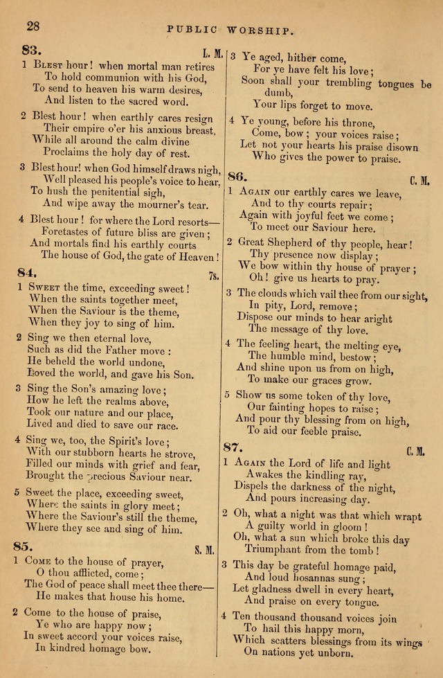 Songs for the Sanctuary; or Psalms and Hymns for Christian Worship (Baptist Ed.) page 29