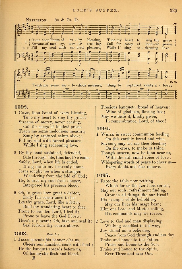 Songs for the Sanctuary; or Psalms and Hymns for Christian Worship (Baptist Ed.) page 326