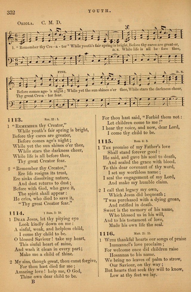 Songs for the Sanctuary; or Psalms and Hymns for Christian Worship (Baptist Ed.) page 333