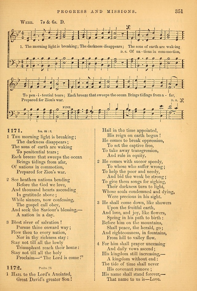Songs for the Sanctuary; or Psalms and Hymns for Christian Worship (Baptist Ed.) page 352