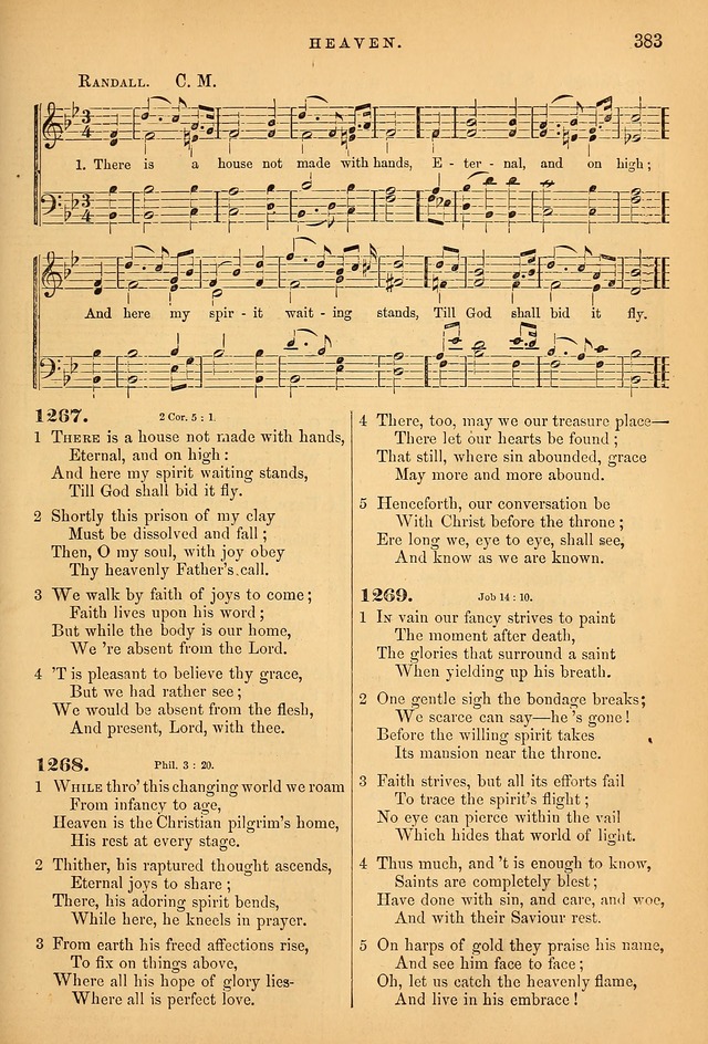 Songs for the Sanctuary; or Psalms and Hymns for Christian Worship (Baptist Ed.) page 384