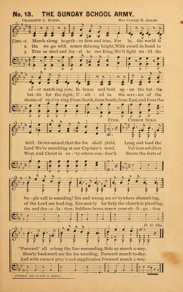 Sunshine: songs for Sunday schools page 13