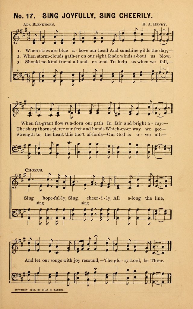 Sunshine: songs for Sunday schools page 17