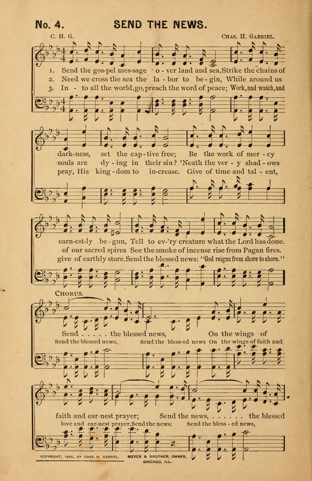 Sunshine: songs for Sunday schools page 4