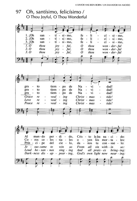 Santo, Santo, Santo: cantos para el pueblo de Dios = Holy, Holy, Holy: songs for the people of God page 153