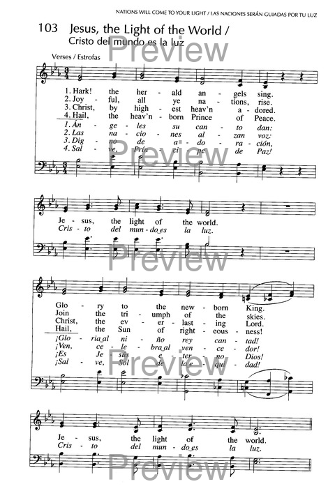 Santo, Santo, Santo: cantos para el pueblo de Dios = Holy, Holy, Holy: songs for the people of God page 161