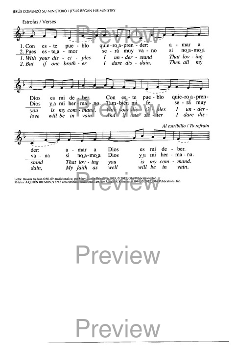 Santo, Santo, Santo: cantos para el pueblo de Dios = Holy, Holy, Holy: songs for the people of God page 186