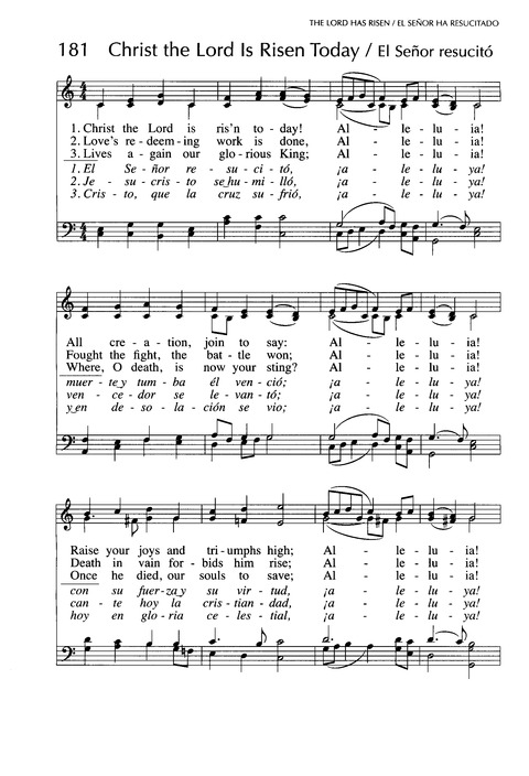 Santo, Santo, Santo: cantos para el pueblo de Dios = Holy, Holy, Holy: songs for the people of God page 279