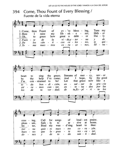 Santo, Santo, Santo: cantos para el pueblo de Dios = Holy, Holy, Holy: songs for the people of God page 622